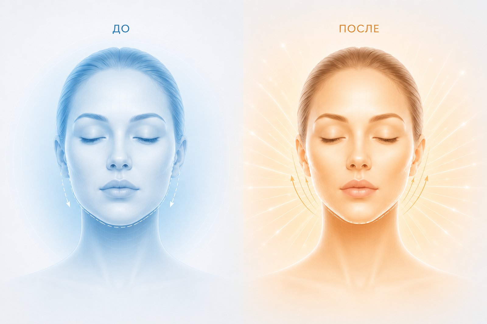 Тепловое контурное моделирование лица в Body Bliss